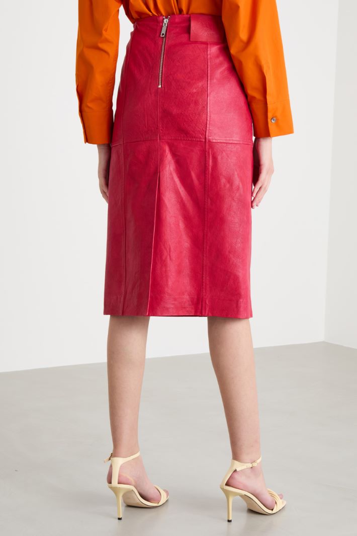 Leather pencil skirt Intrend - 4