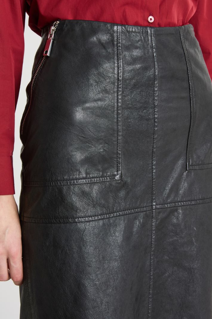 Leather pencil skirt Intrend - 3