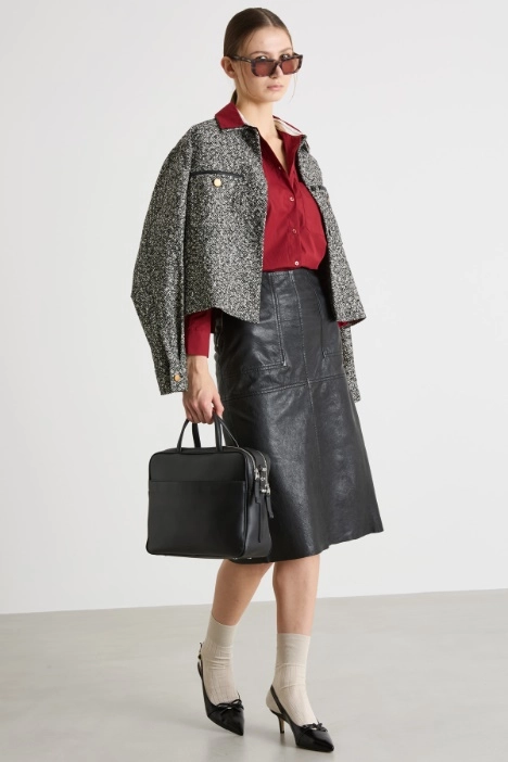 Leather pencil skirt - Intrend