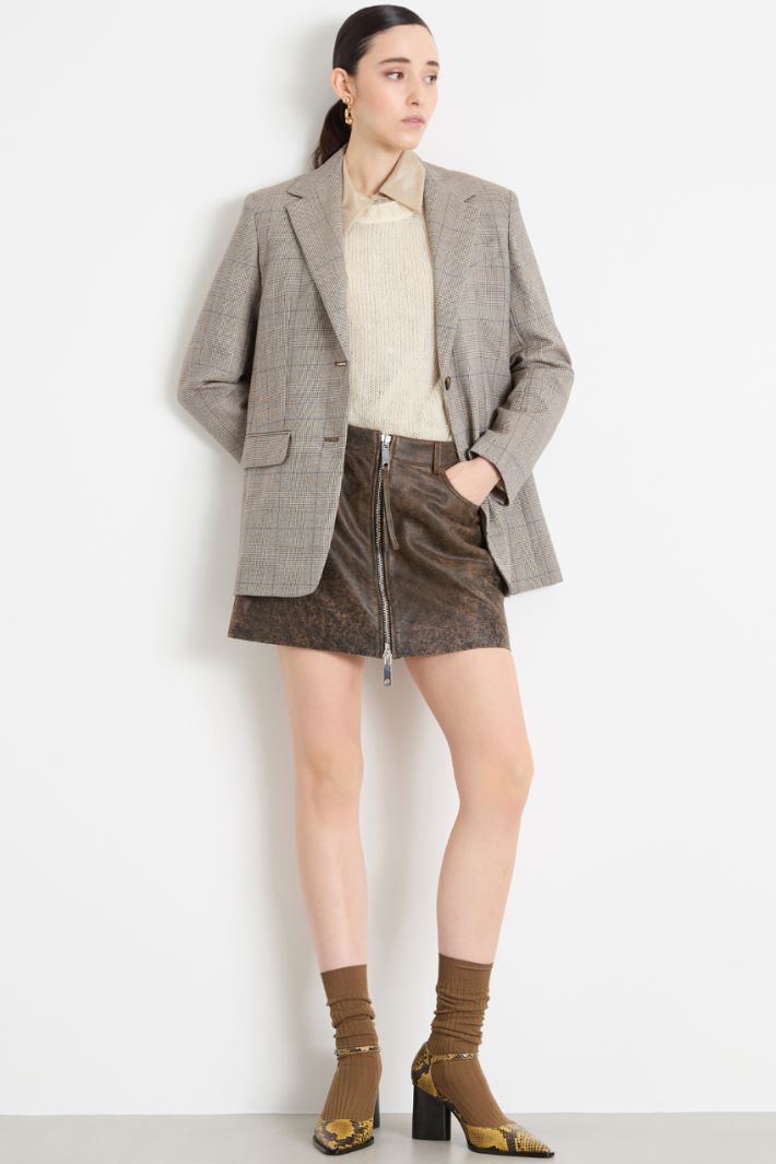 Leather mini skirt Intrend