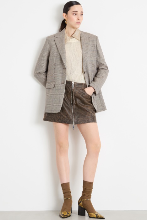 Leather mini skirt Intrend