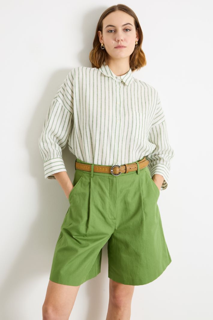 Cintura in rafia e pelle Intrend - 3