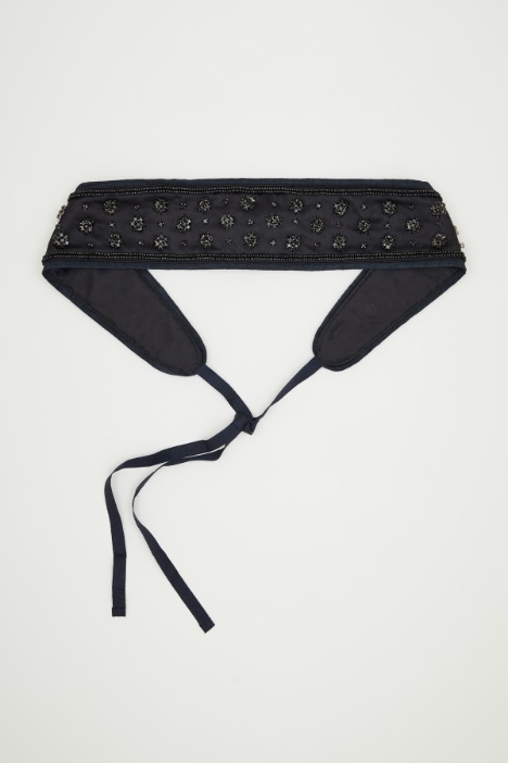 Jewel-embroidered belt Intrend