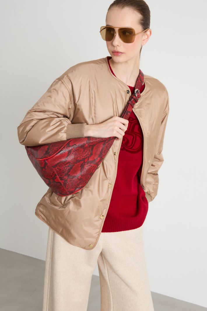 Borsa in pelle con stampa pitone Intrend - 5