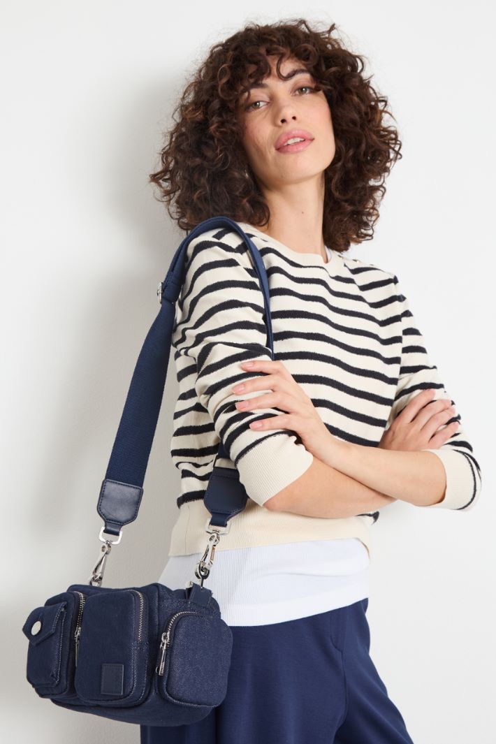 Denim camera bag Intrend - 5