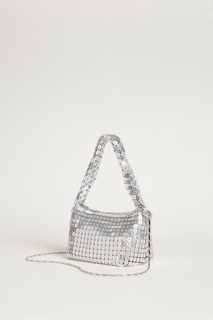 Rhinestone-embellished mesh mini bag Intrend - 2