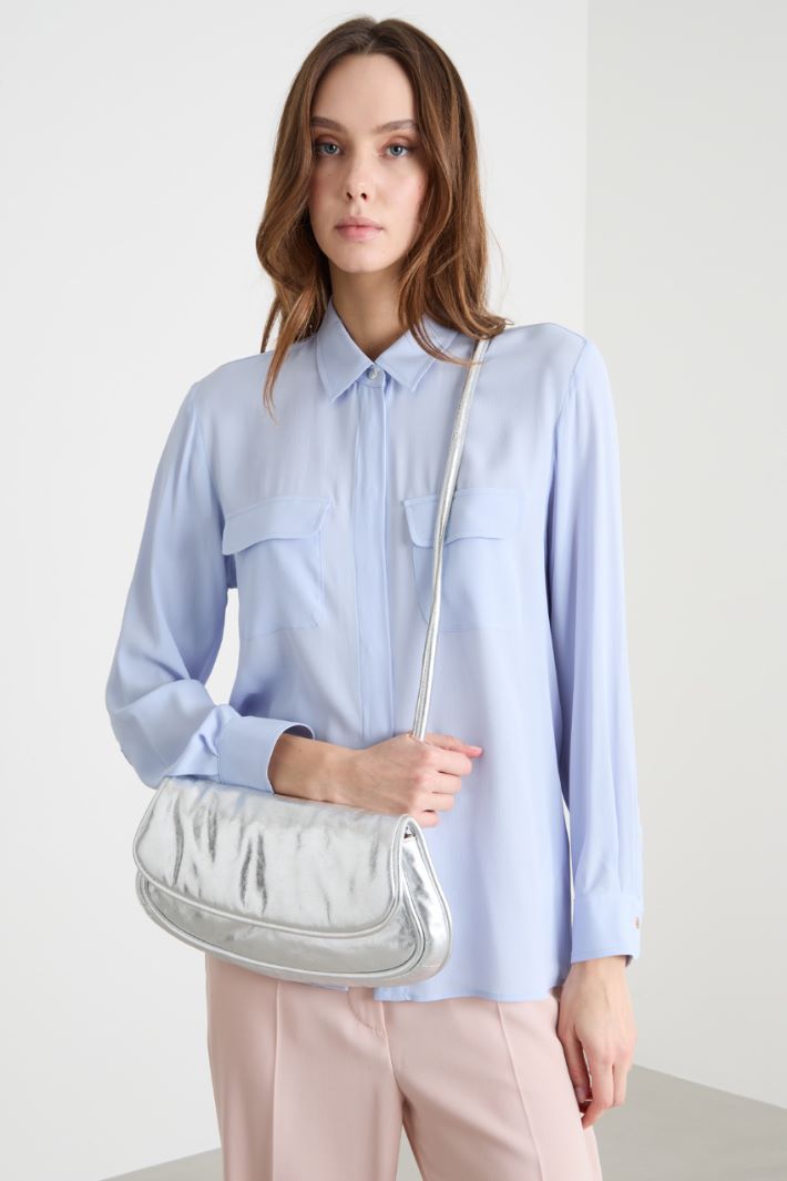 Pochette in pelle imbottita Intrend - 5