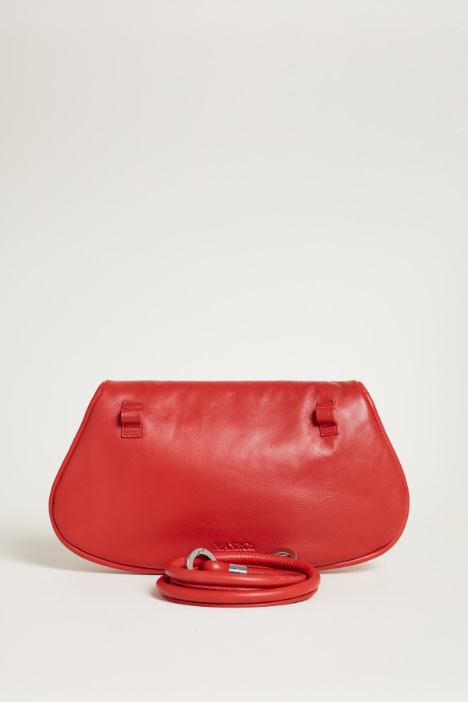 Clutch de napa acolchada