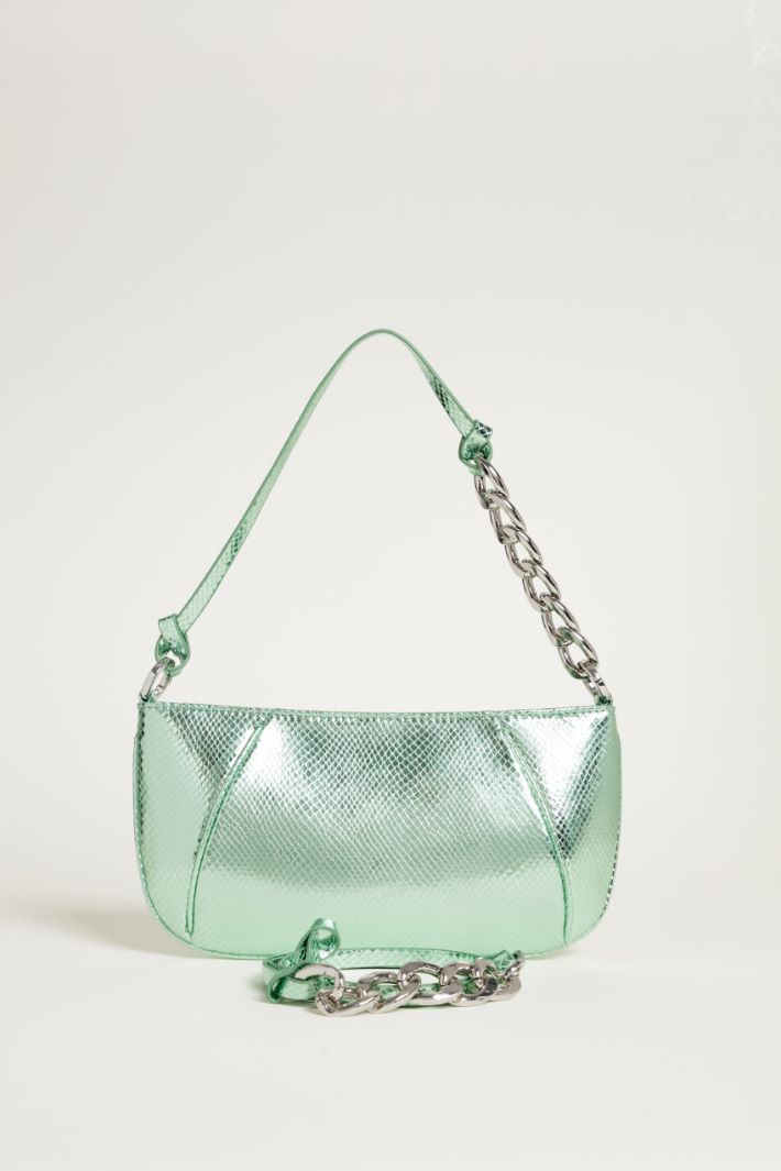 Pochette in tessuto spalmato con stampa lizard Intrend - 3