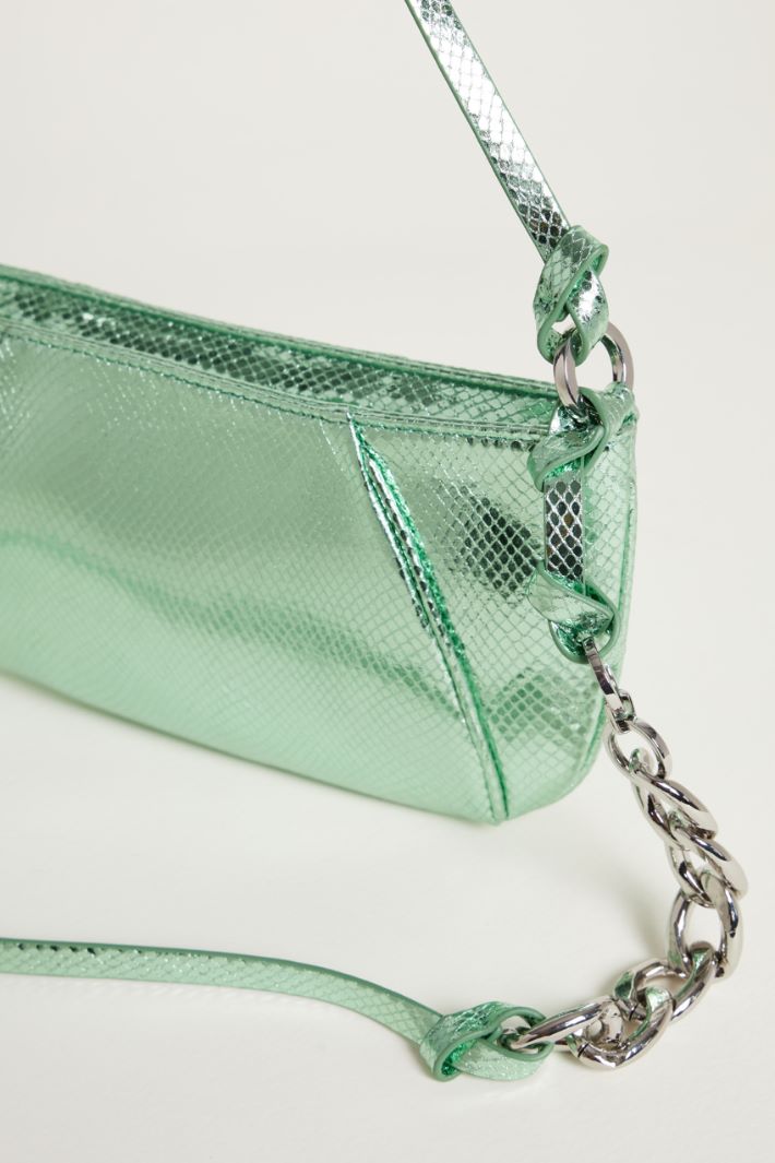 Pochette in tessuto spalmato con stampa lizard Intrend - 4