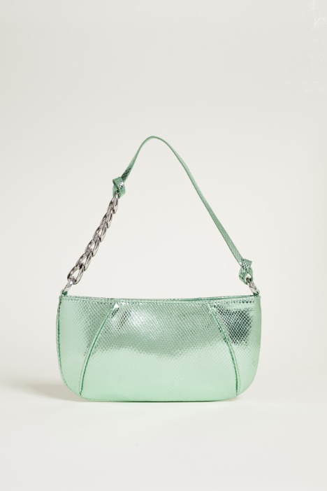 Pochette in tessuto spalmato con stampa lizard Intrend