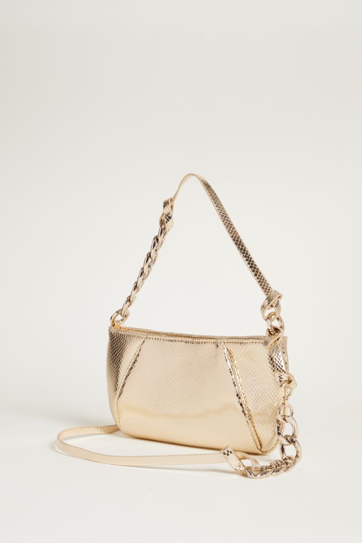 Lizard-print coated fabric clutch Intrend - 2