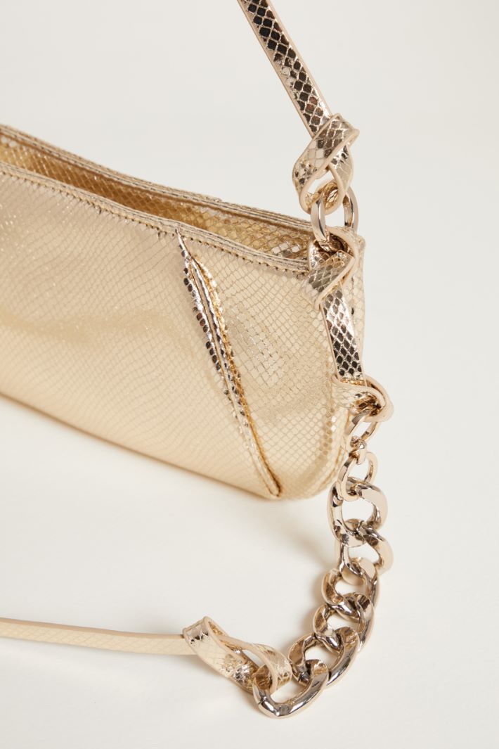 Lizard-print coated fabric clutch Intrend - 4