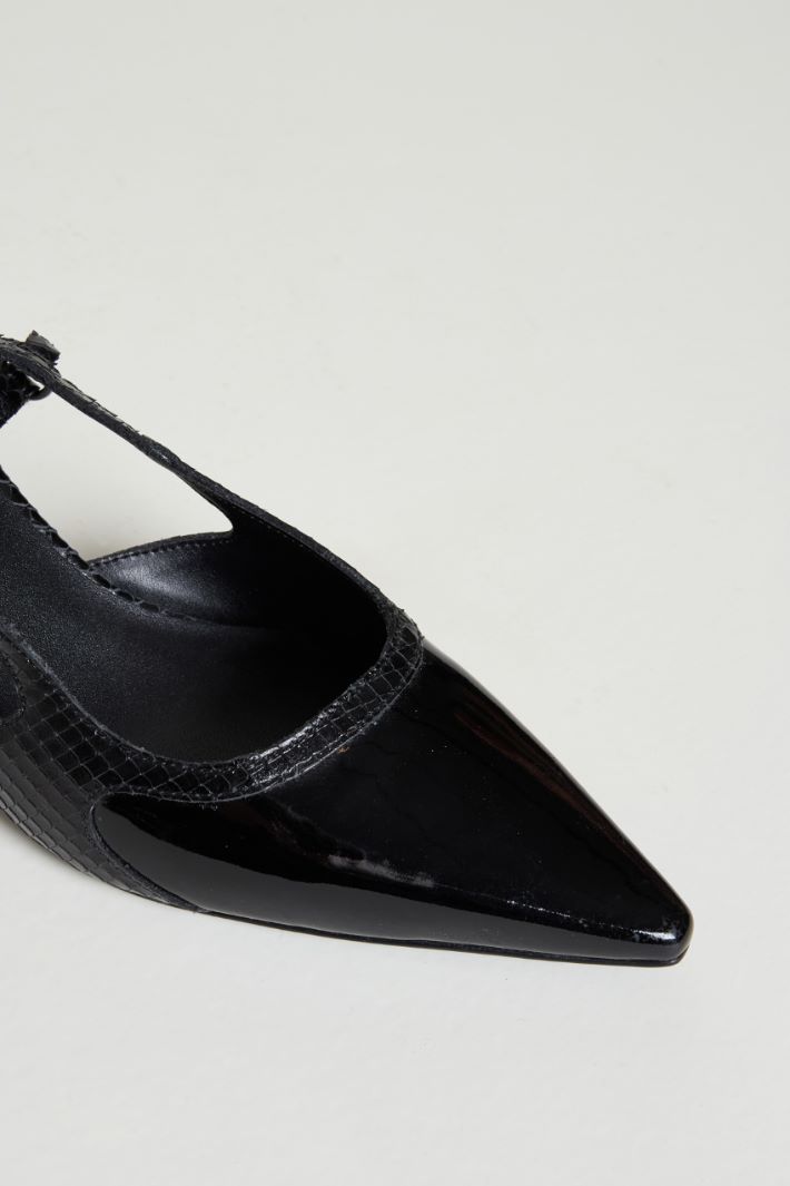 Leather slingbacks Intrend - 4