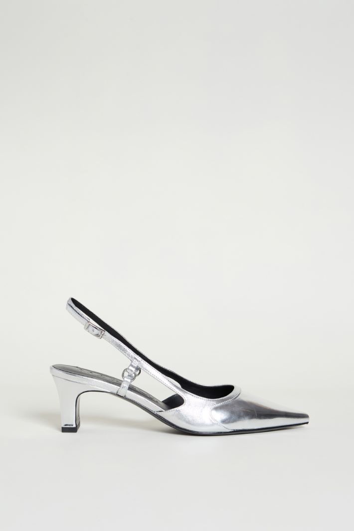 Slingback in pelle Intrend