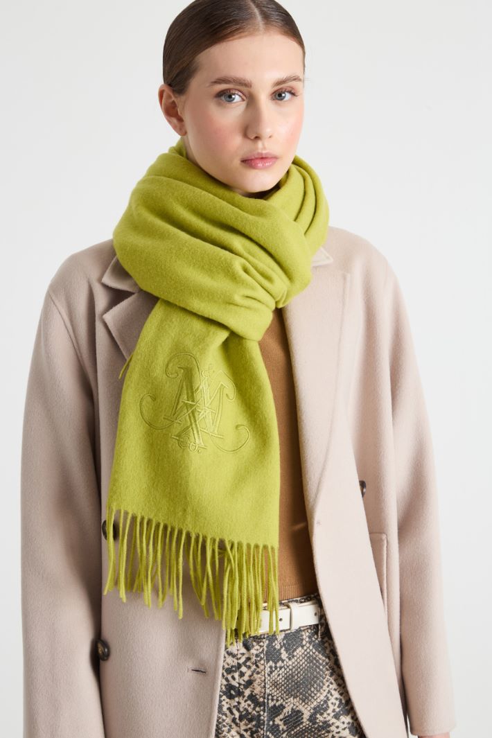 Embroidered wool stole Intrend - 2