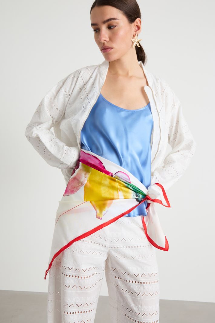 Foulard in twill di seta Intrend