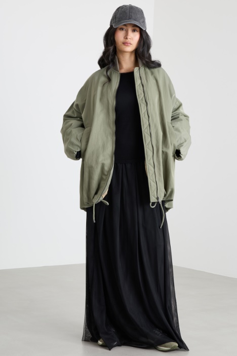 Knit and Tulle Maxi Dress Intrend