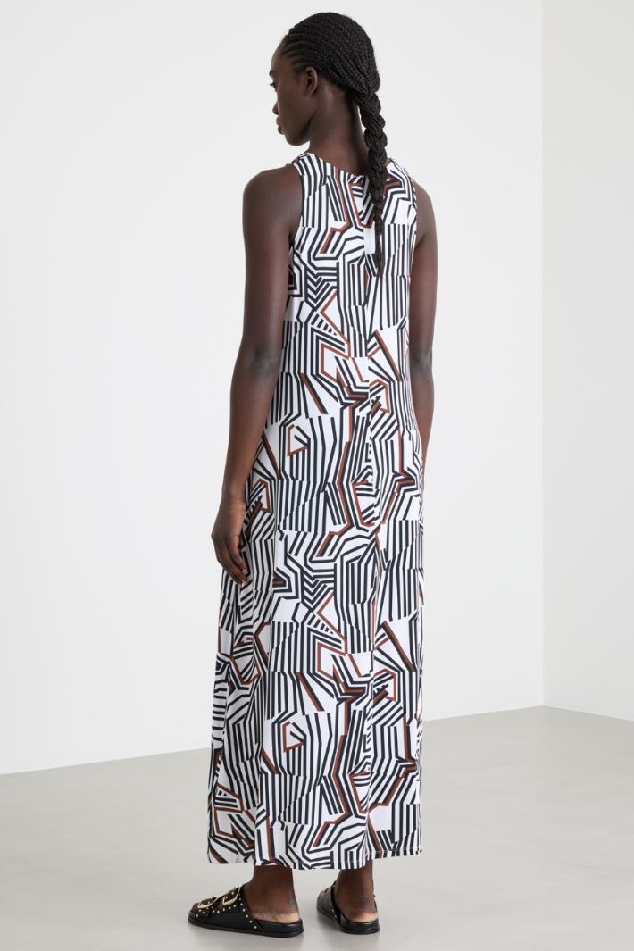 Abito A-line in jersey stampato Intrend - 4