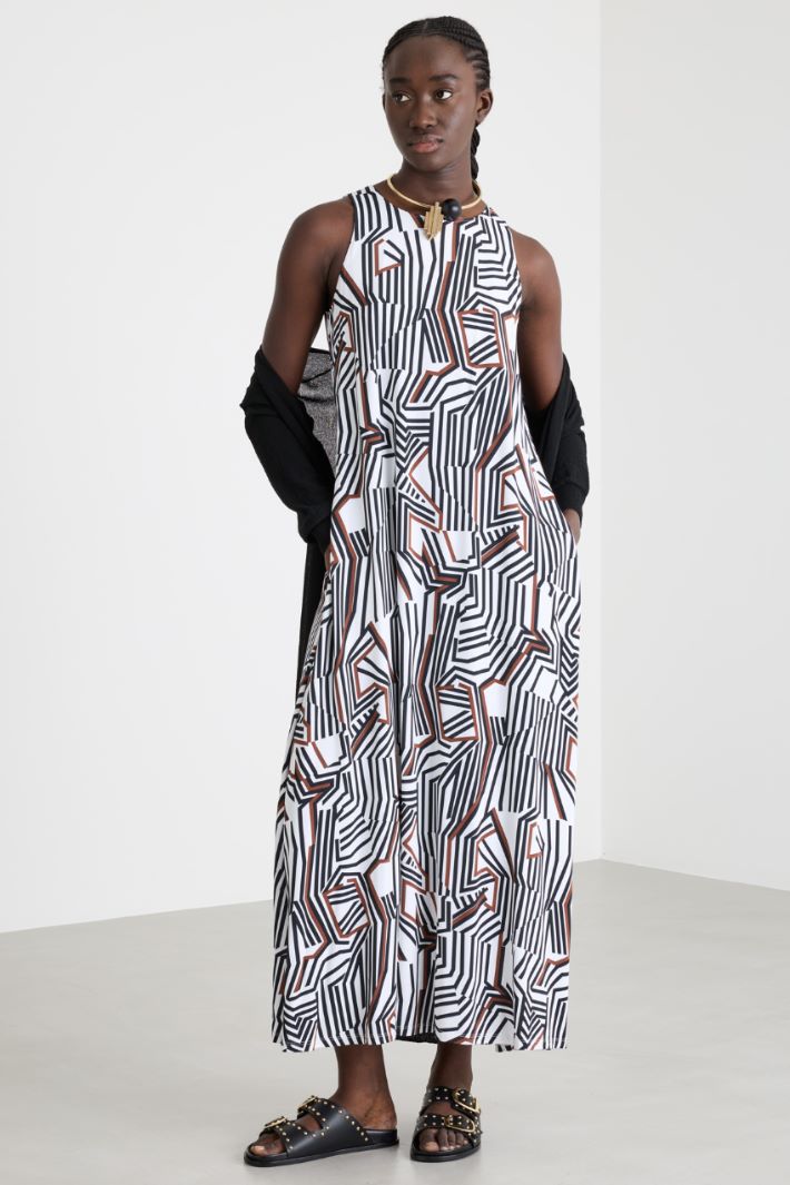 Abito A-line in jersey stampato Intrend