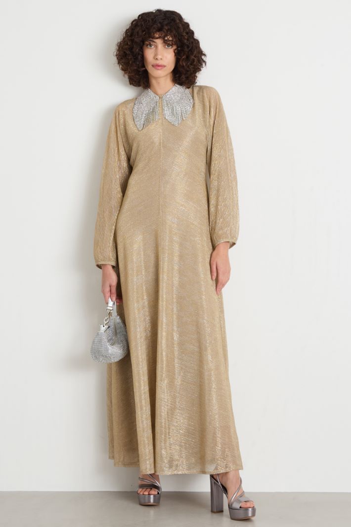 Abito lungo in jersey laminato Intrend