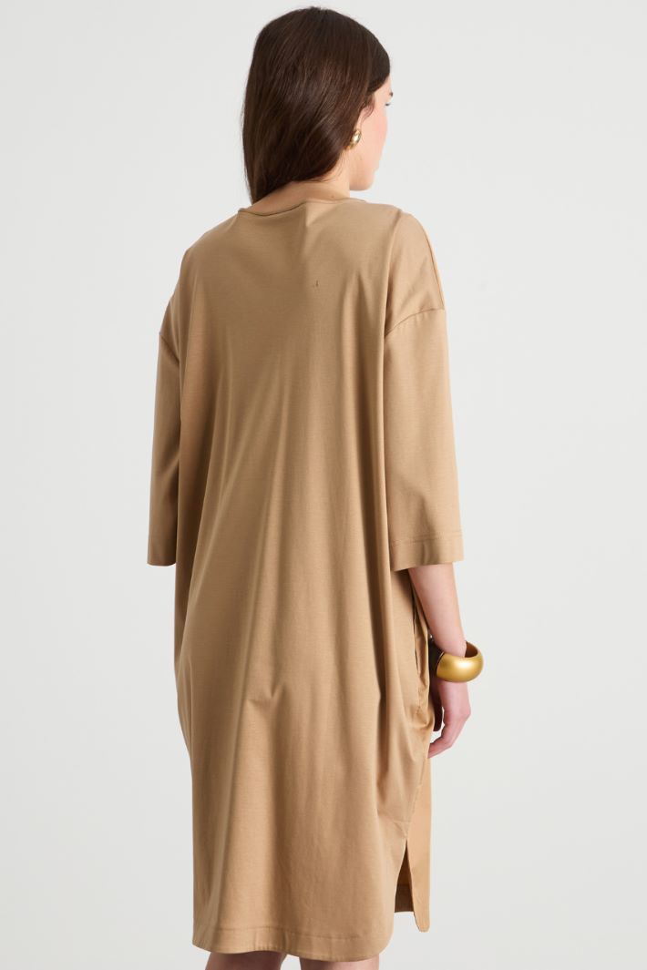 Cocoon dress with stitched-down pleats Intrend - 4