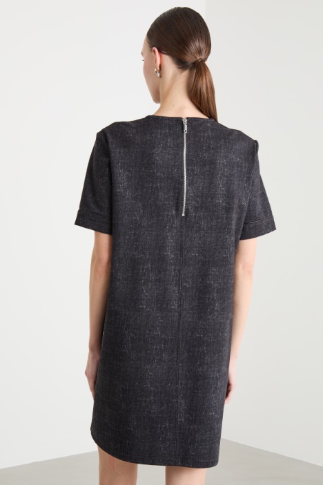 Vestido de punto efecto délavé