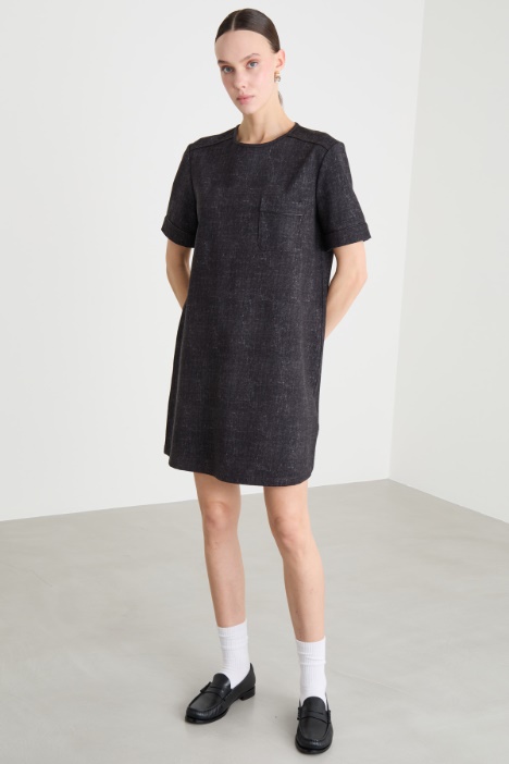 Vestido de punto efecto délavé