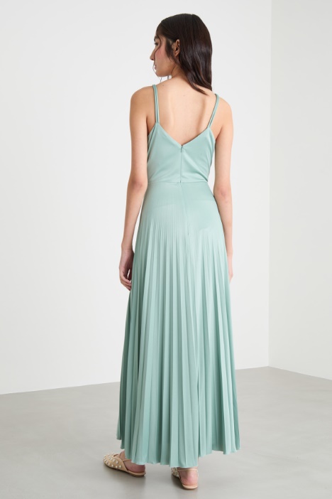 Maxi abito plissé