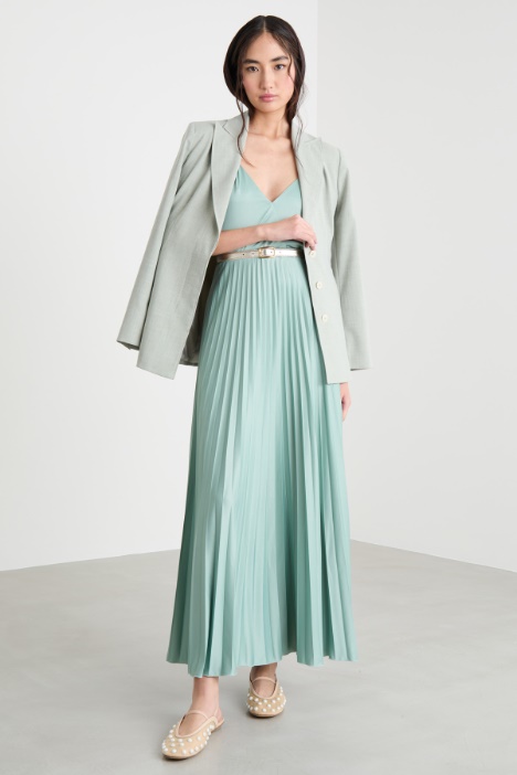 Plissé maxi dress Intrend