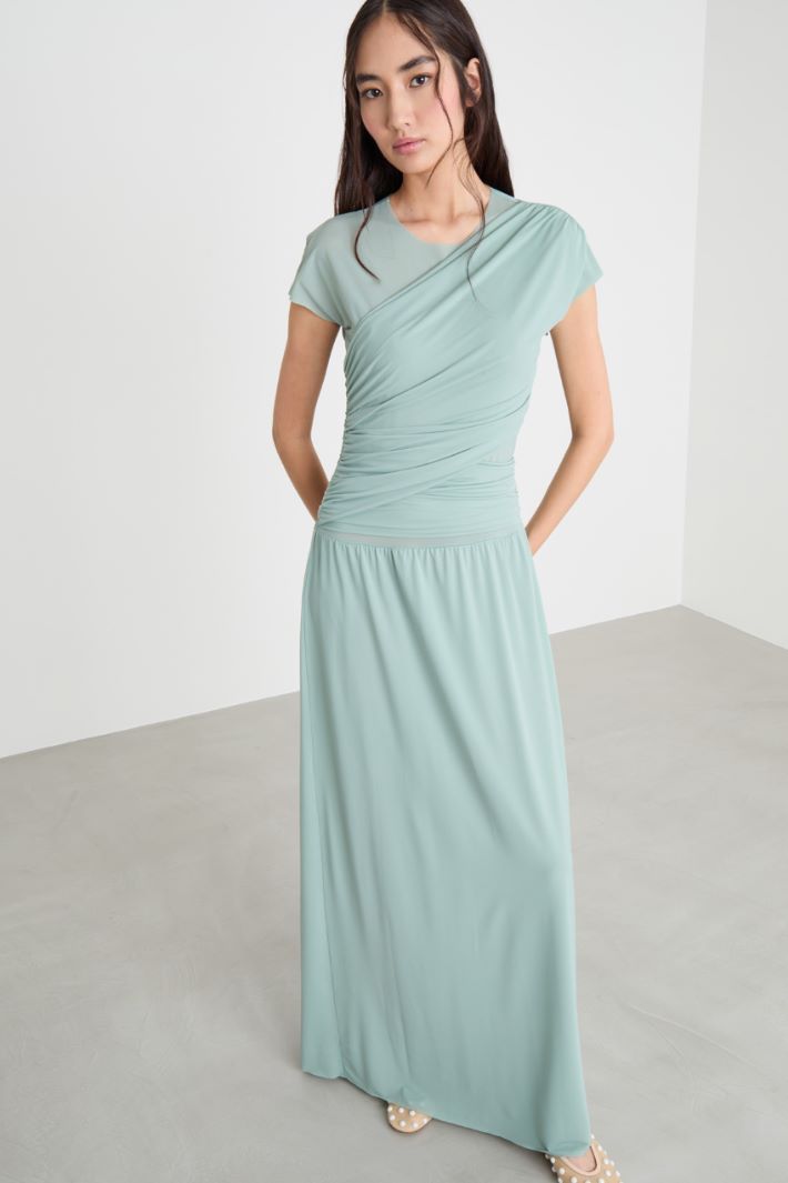Draped jersey dress Intrend - 2