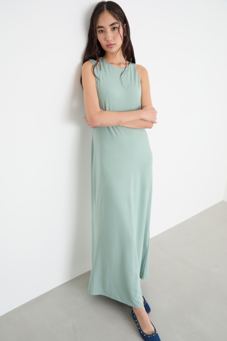 Abito in jersey con doppia spallina