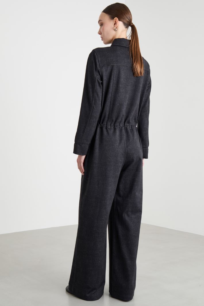 Washed-Effect Jersey Jumpsuit Intrend - 4