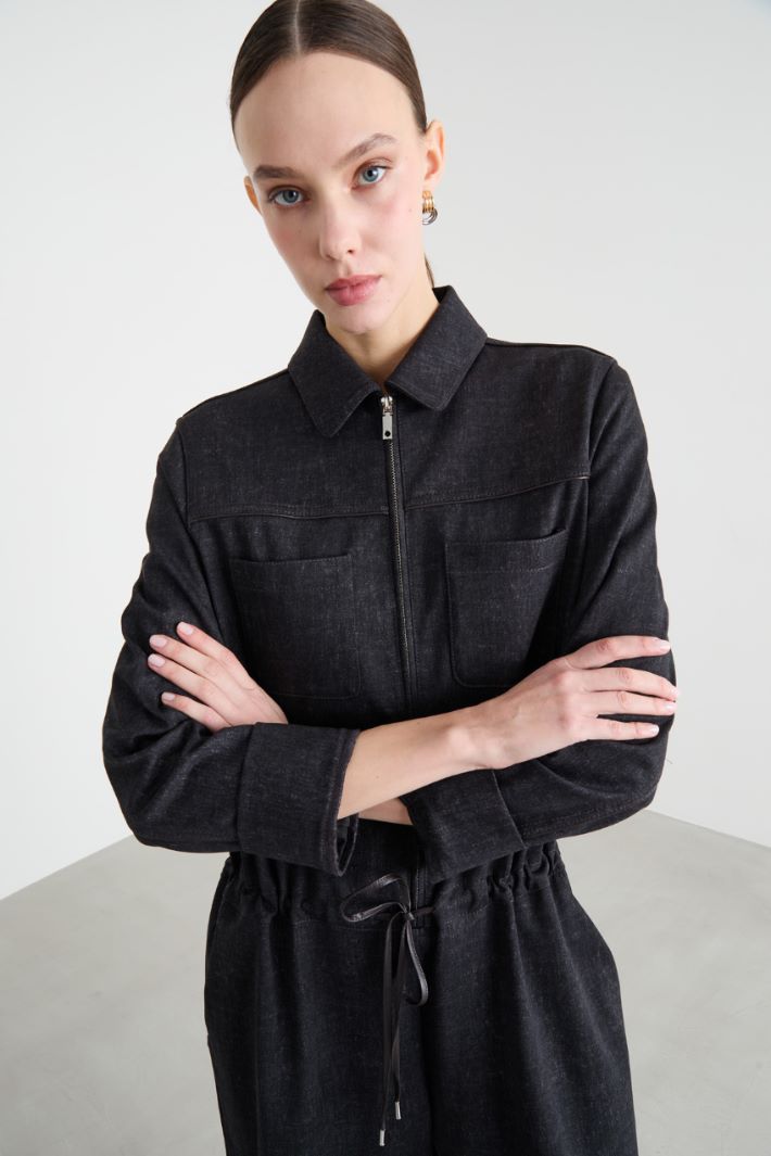 Washed-Effect Jersey Jumpsuit Intrend - 3