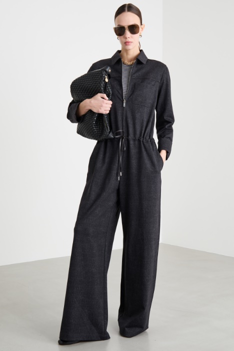 Washed-Effect Jersey Jumpsuit Intrend