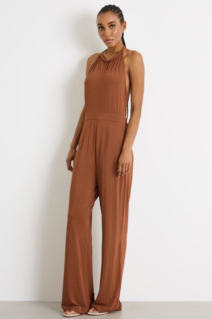 Flowing halter neck jumpsuit Intrend - 2