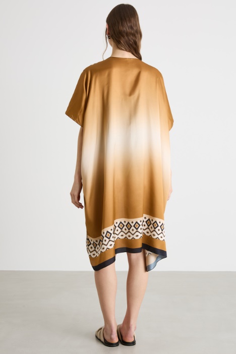 Kimono in raso stampato