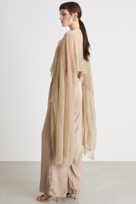 Coprispalle in jersey plissé