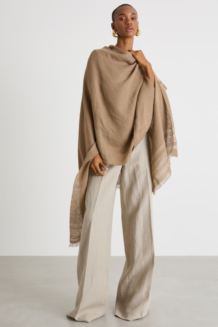 Maxi poncho jacquard Intrend - 2