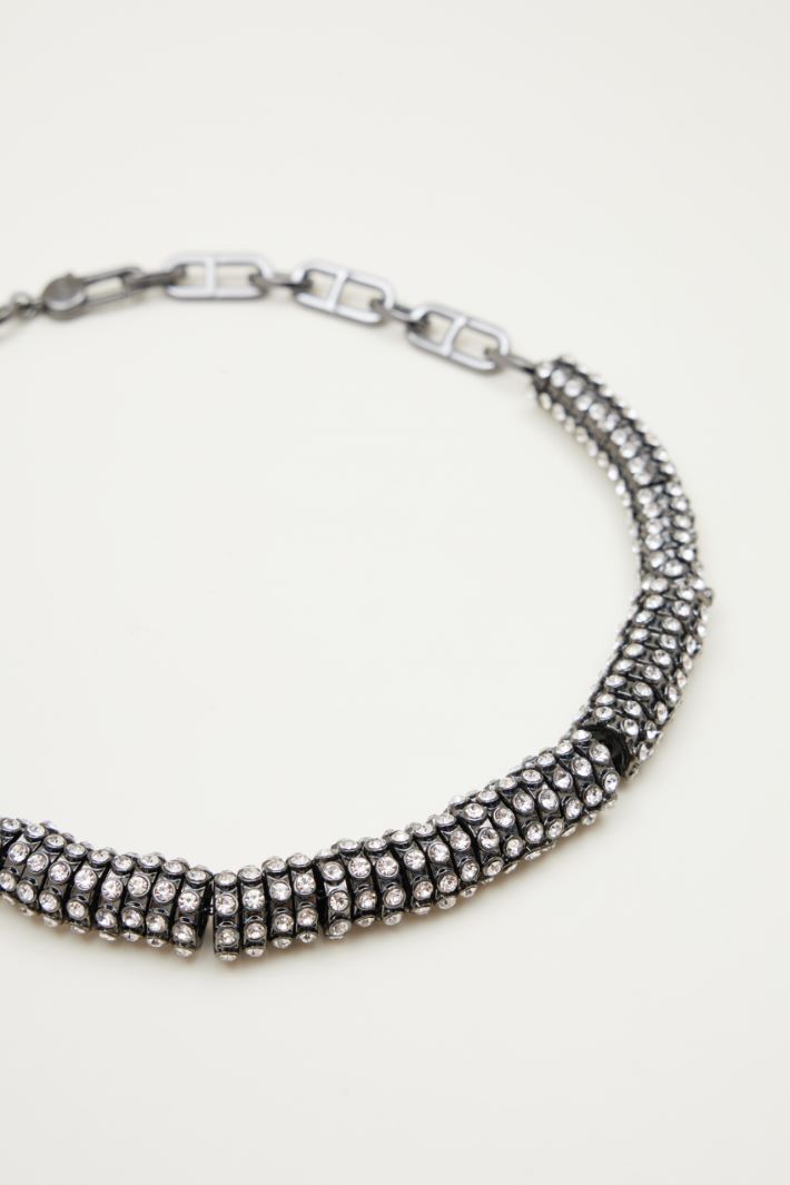 Choker a catena con strass Intrend - 2