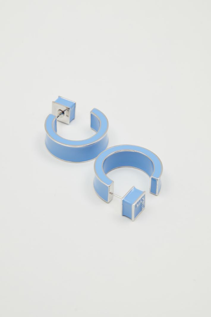 Geometric enamel earrings Intrend - 2