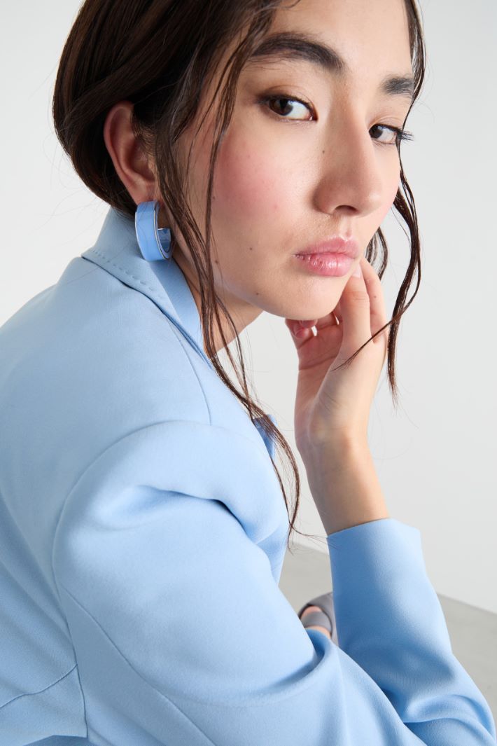 Geometric enamel earrings Intrend - 3