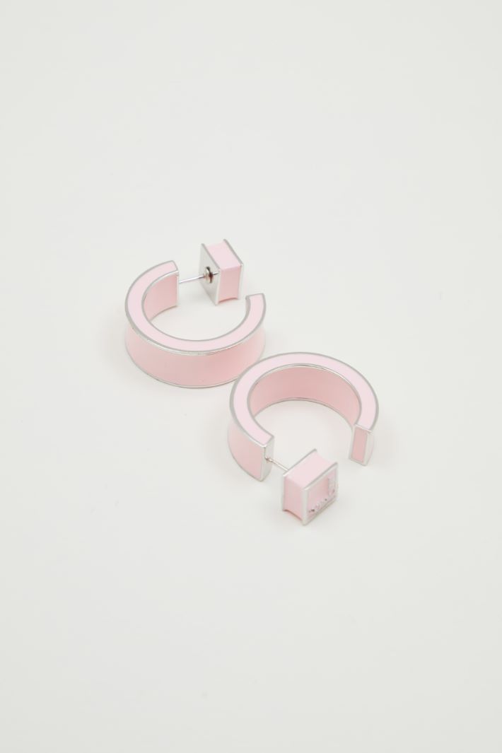 Geometric enamel earrings Intrend - 2