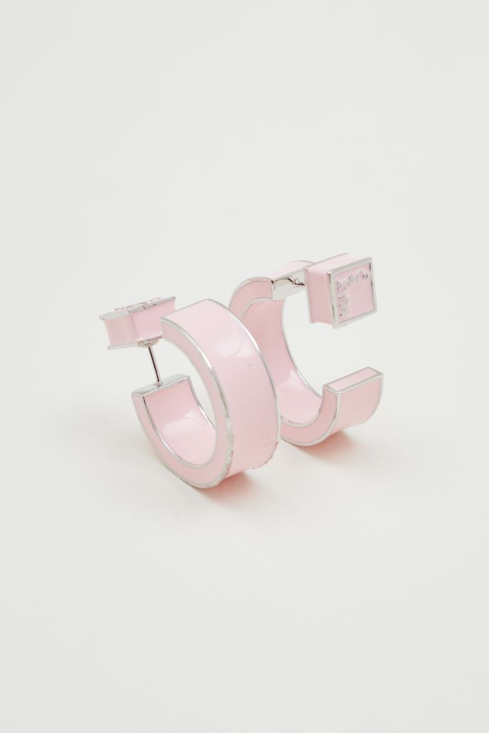 Geometric enamel earrings Intrend