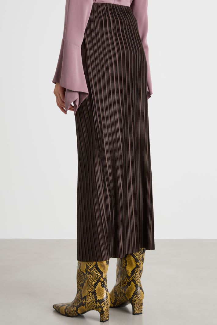 Pleated jersey skirt Intrend - 4