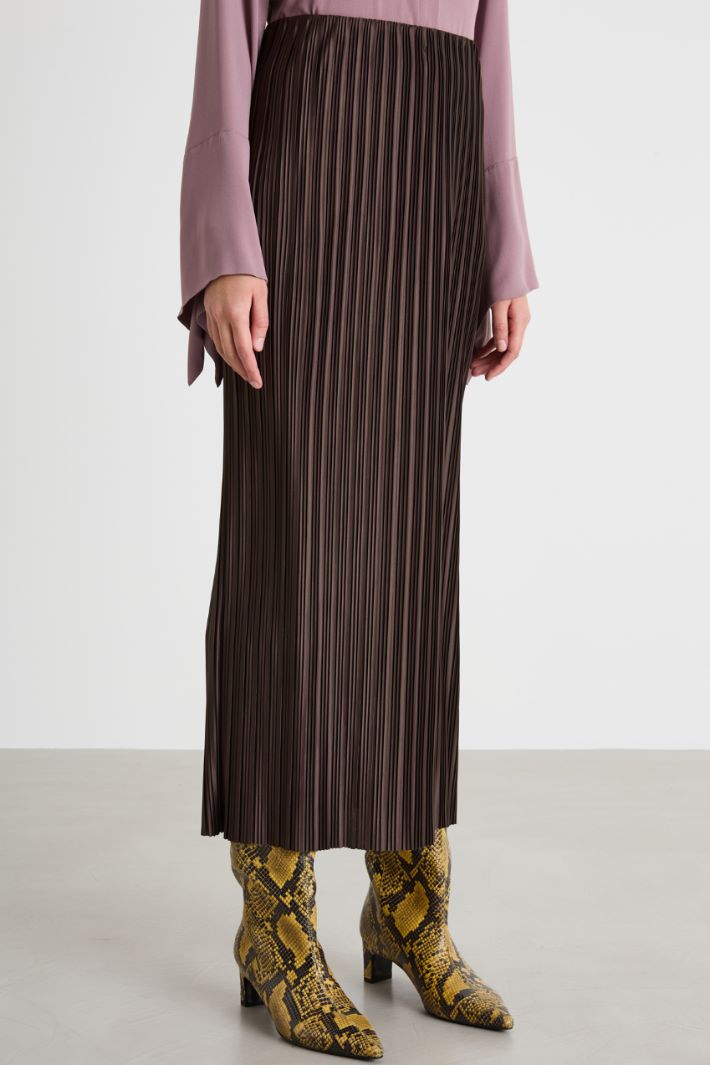 Pleated jersey skirt Intrend - 2