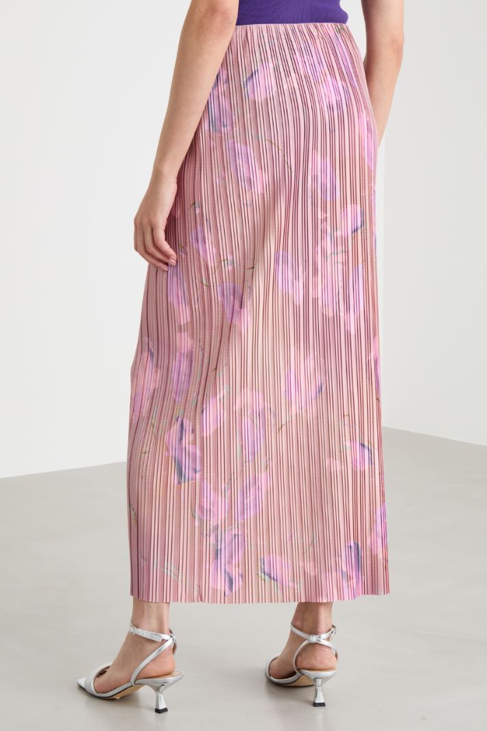 Pleated jersey skirt Intrend - 4