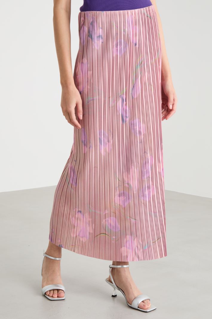 Pleated jersey skirt Intrend - 2