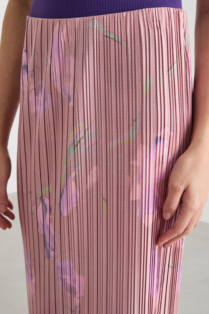 Pleated jersey skirt Intrend - 3