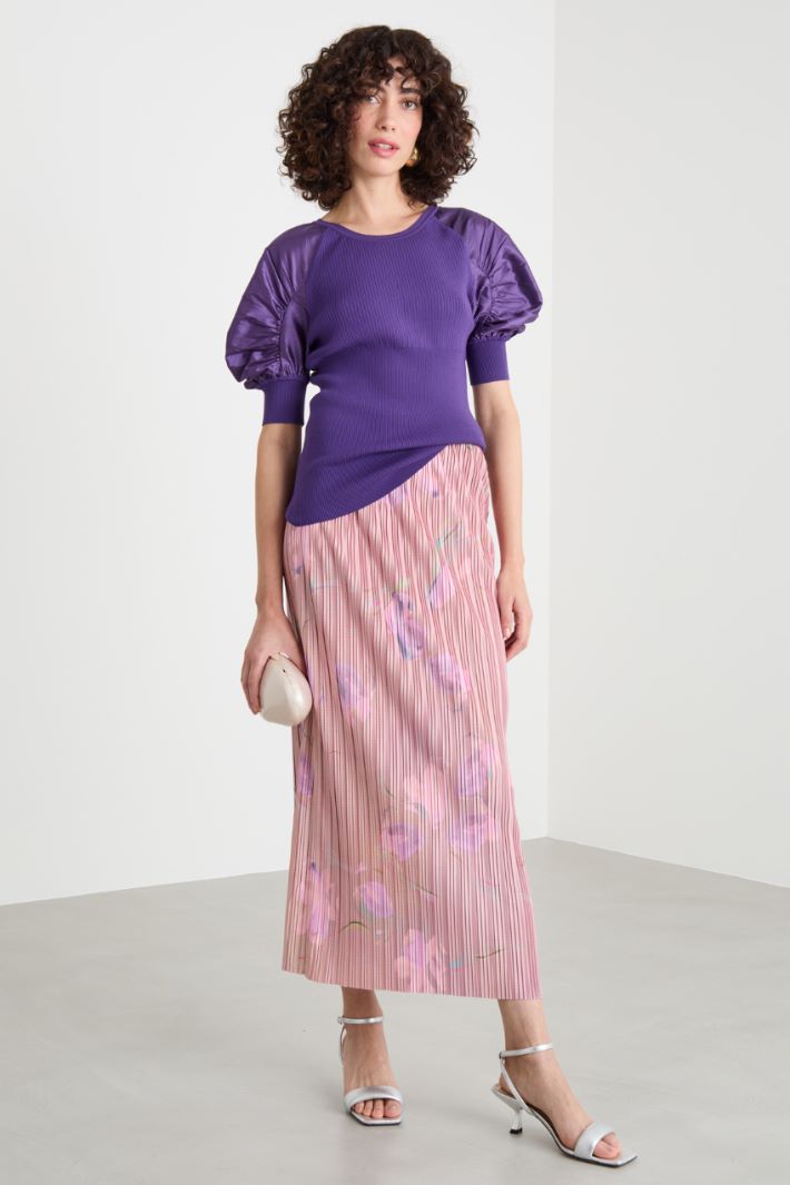 Pleated jersey skirt Intrend